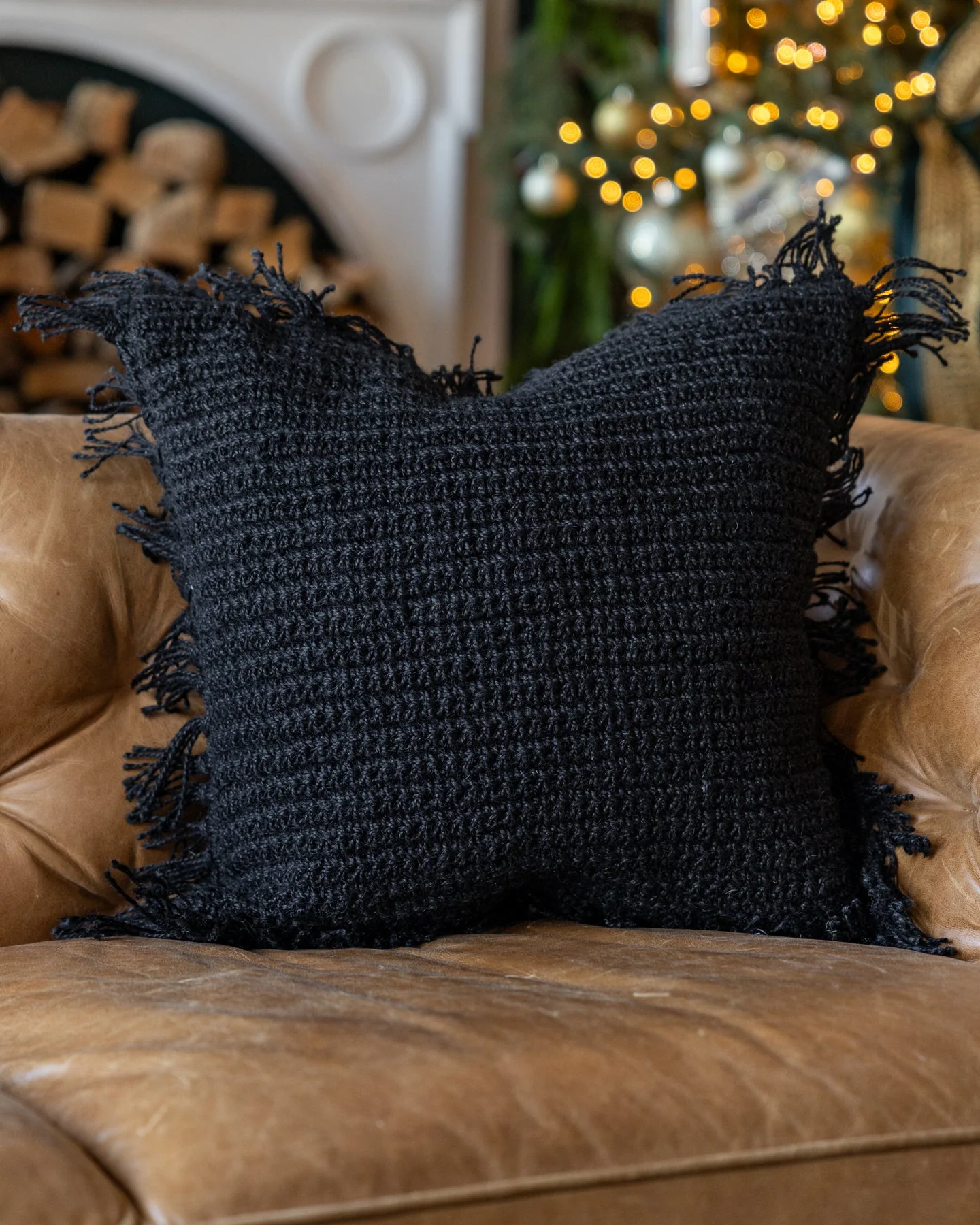 Brooke Organic Jute Knit Throw Pillow - Image 3