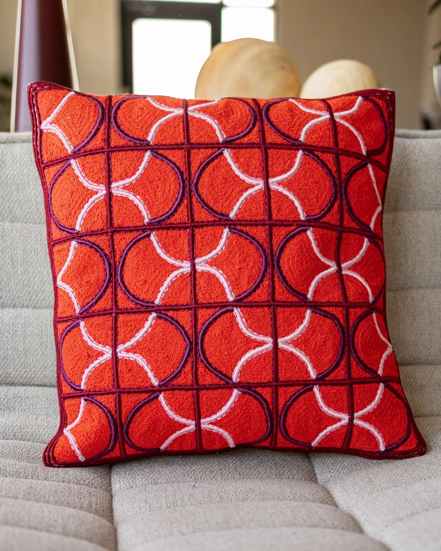 Chester Organic Cotton Throw Pillow - Image 2