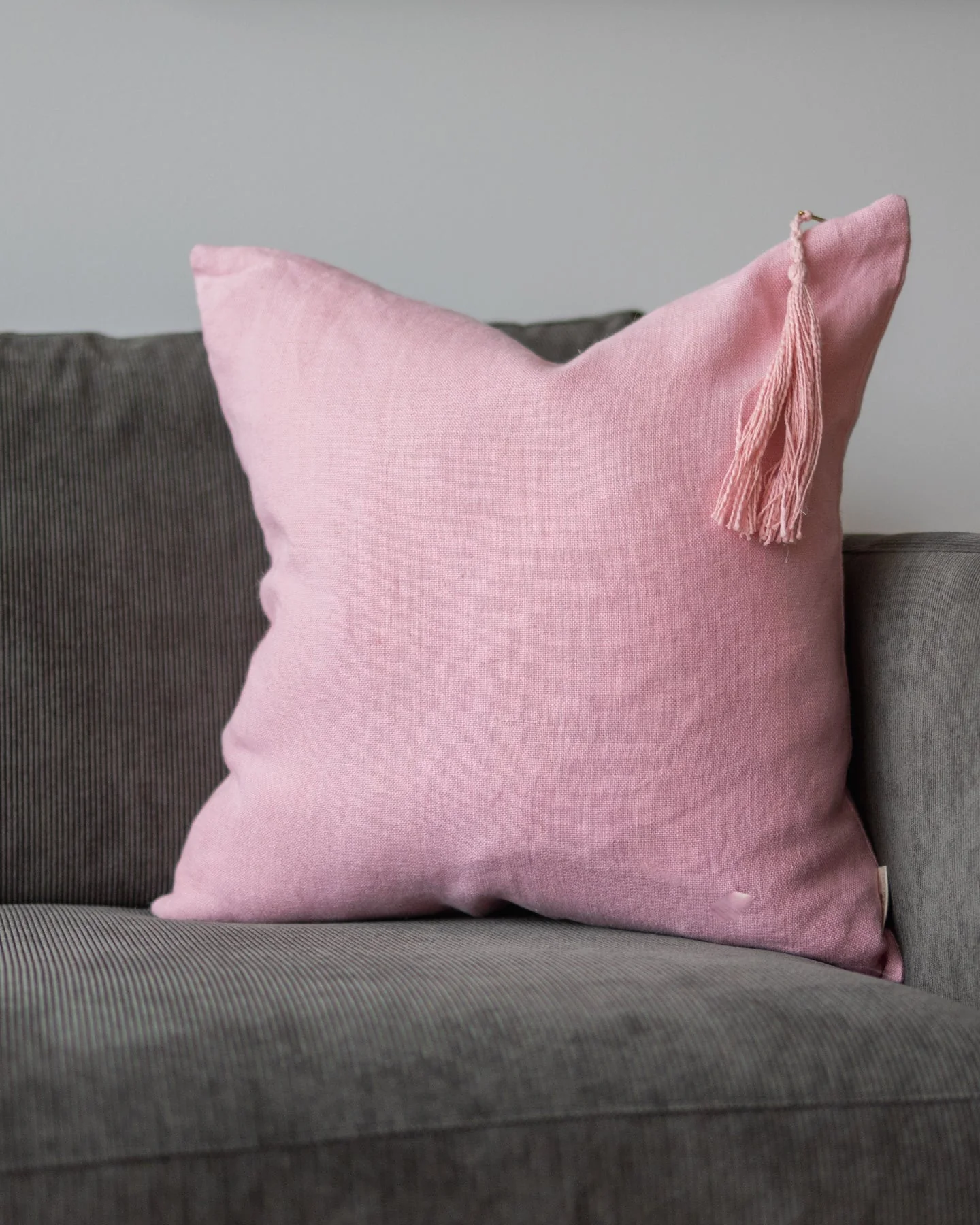Chiara Organic Linen Throw Pillow - Image 5