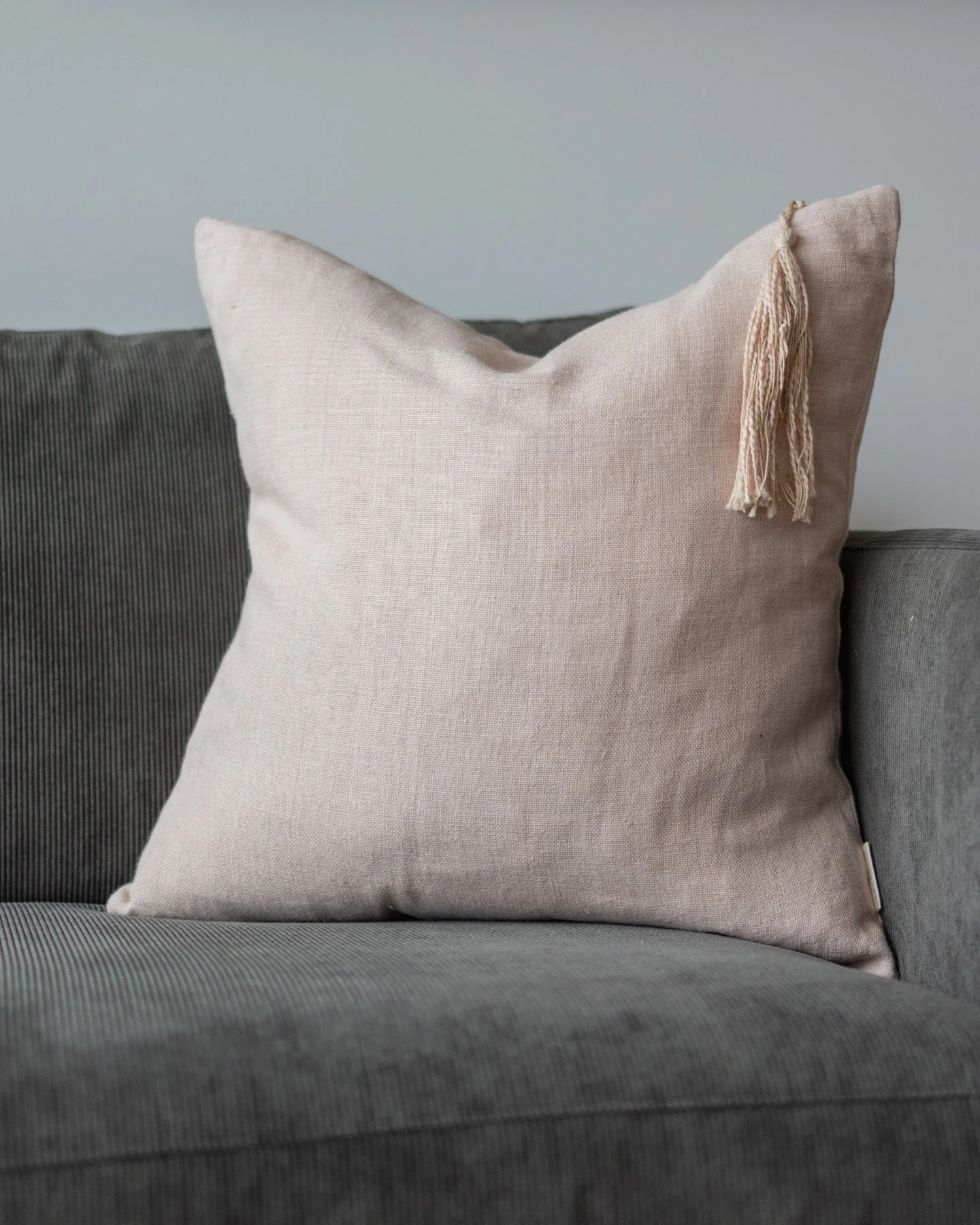 Chiara Organic Linen Throw Pillow - Image 6