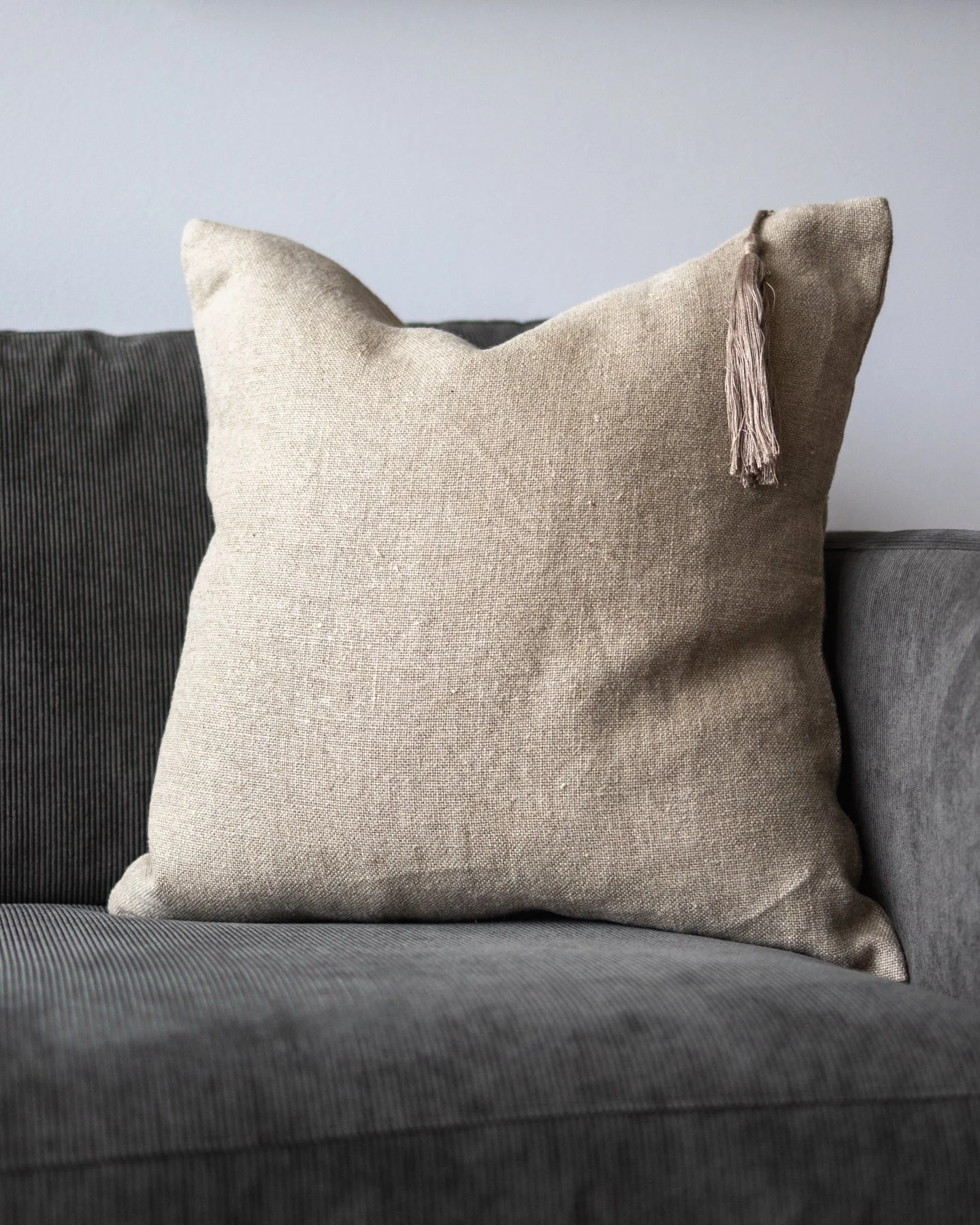 Chiara Organic Linen Throw Pillow - Image 8