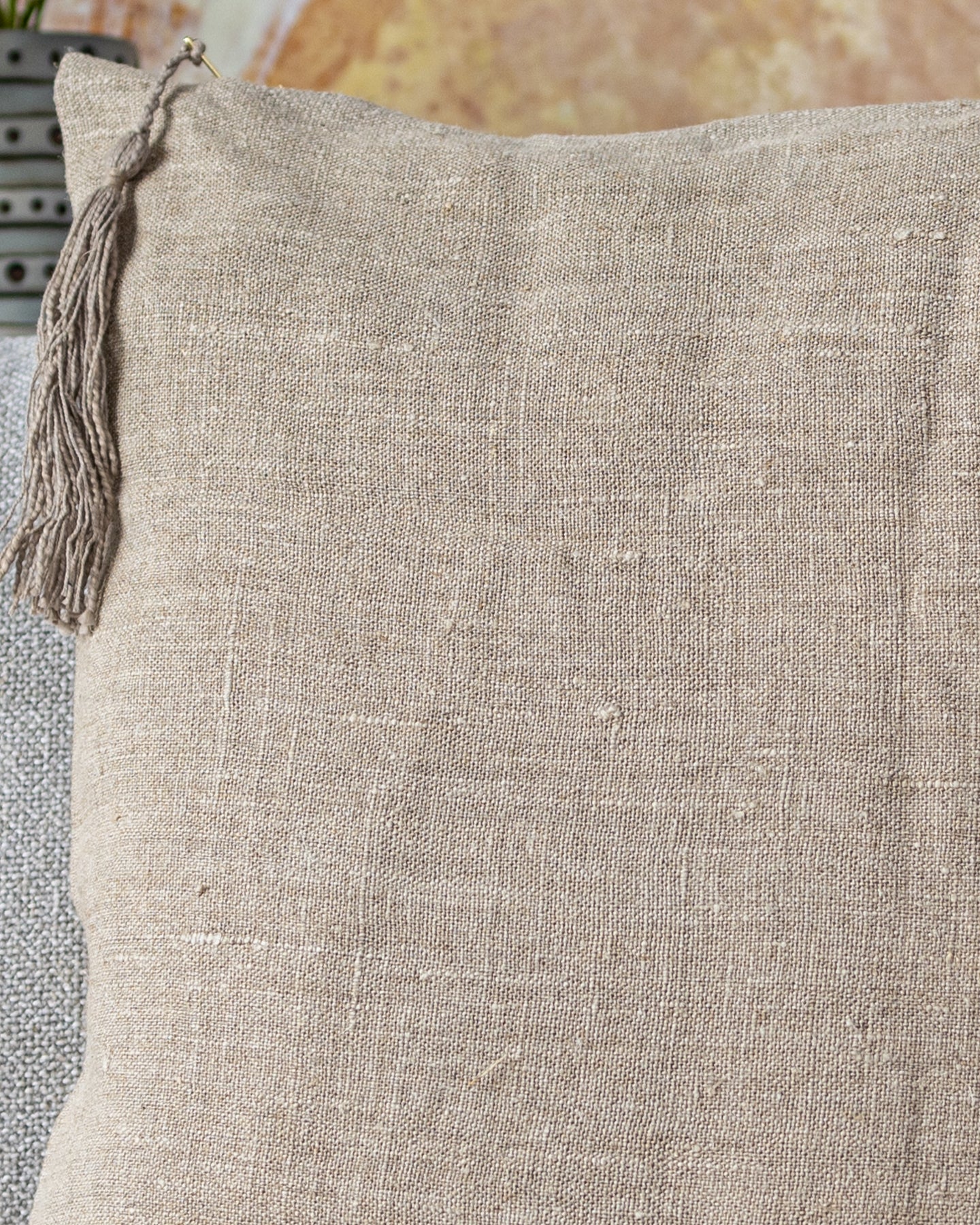 Chiara Organic Linen Throw Pillow - Image 9