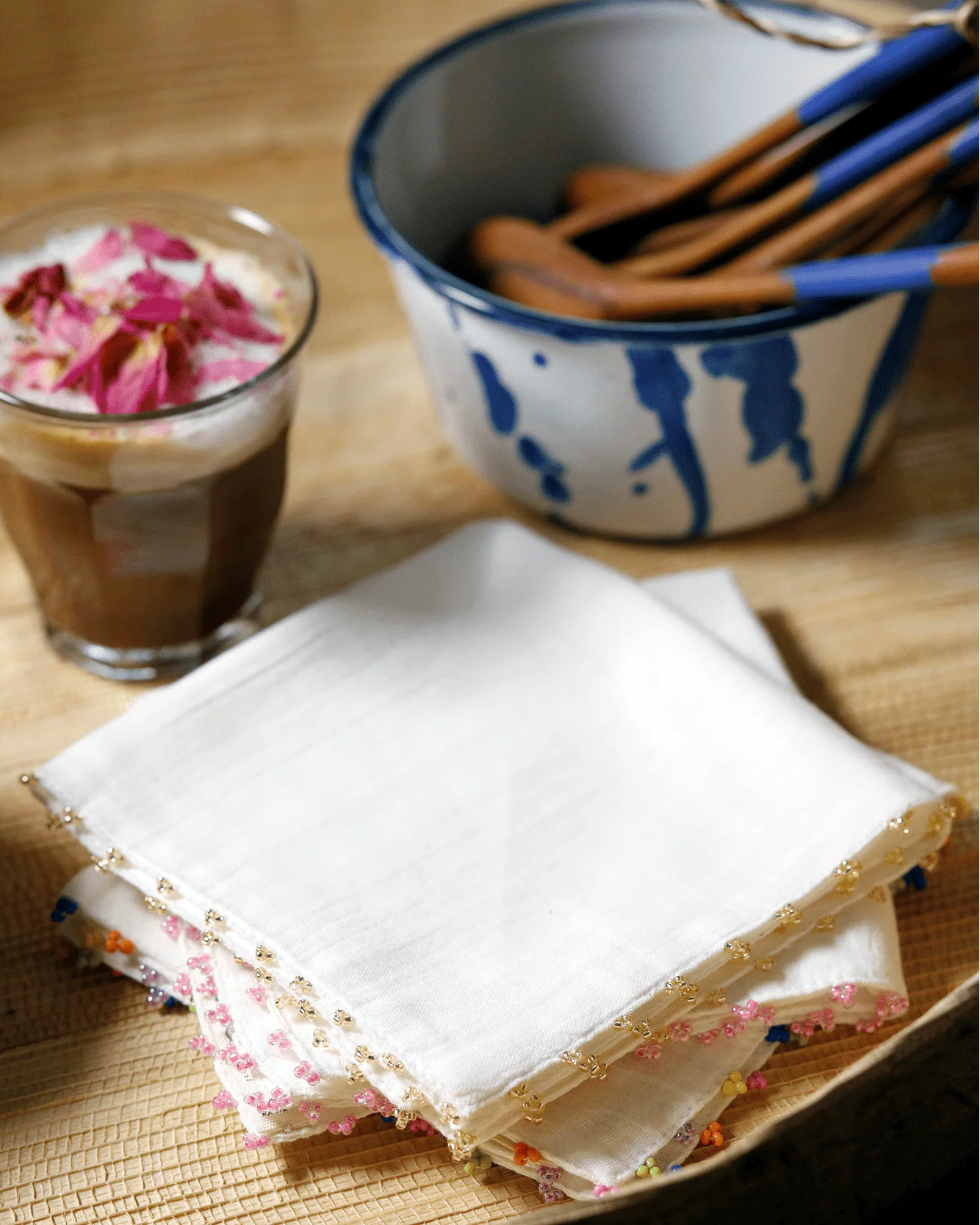 Eliana Hand Beaded Napkins