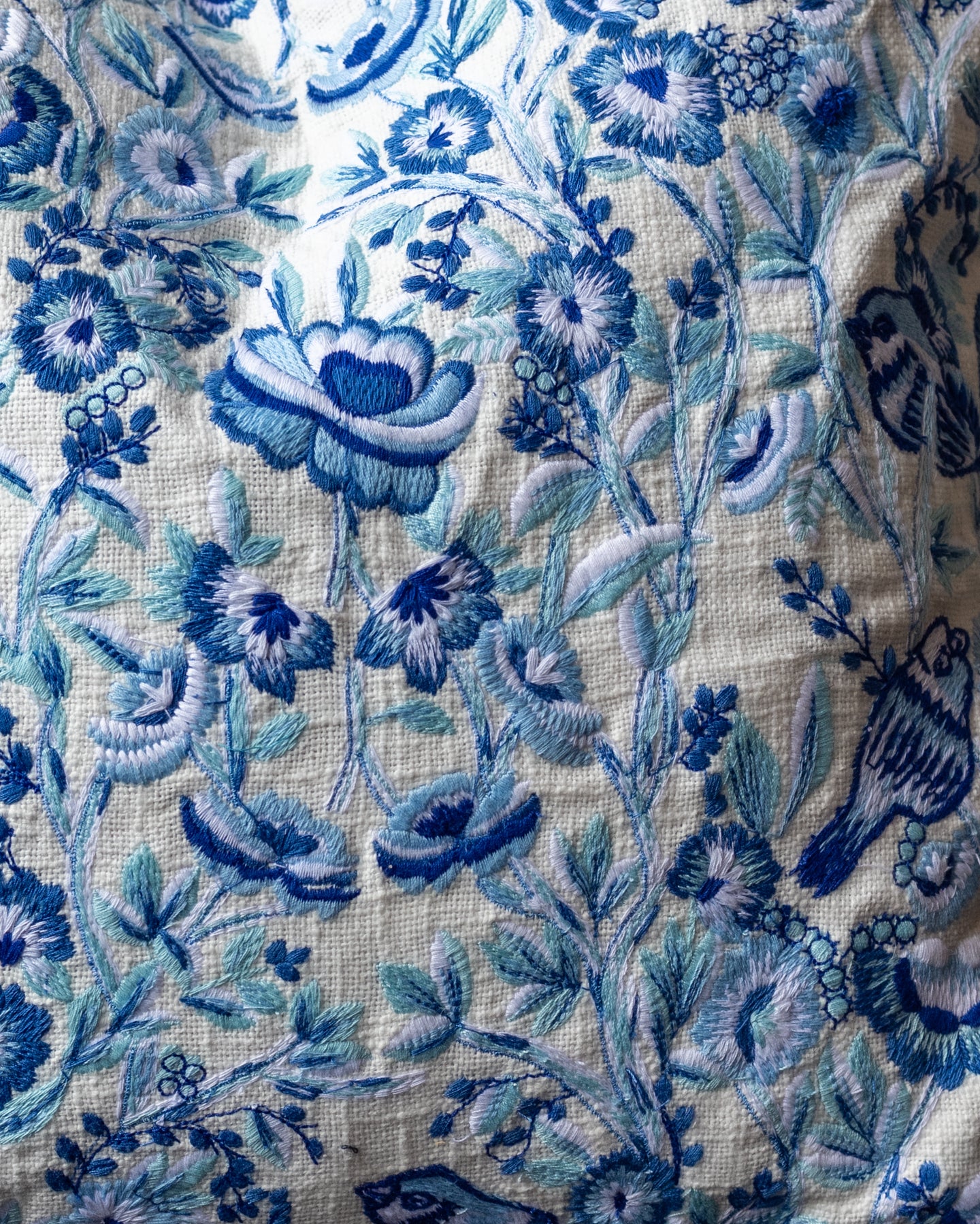 Feng Organic Cotton Chinoiserie Throw Pillow - Image 3