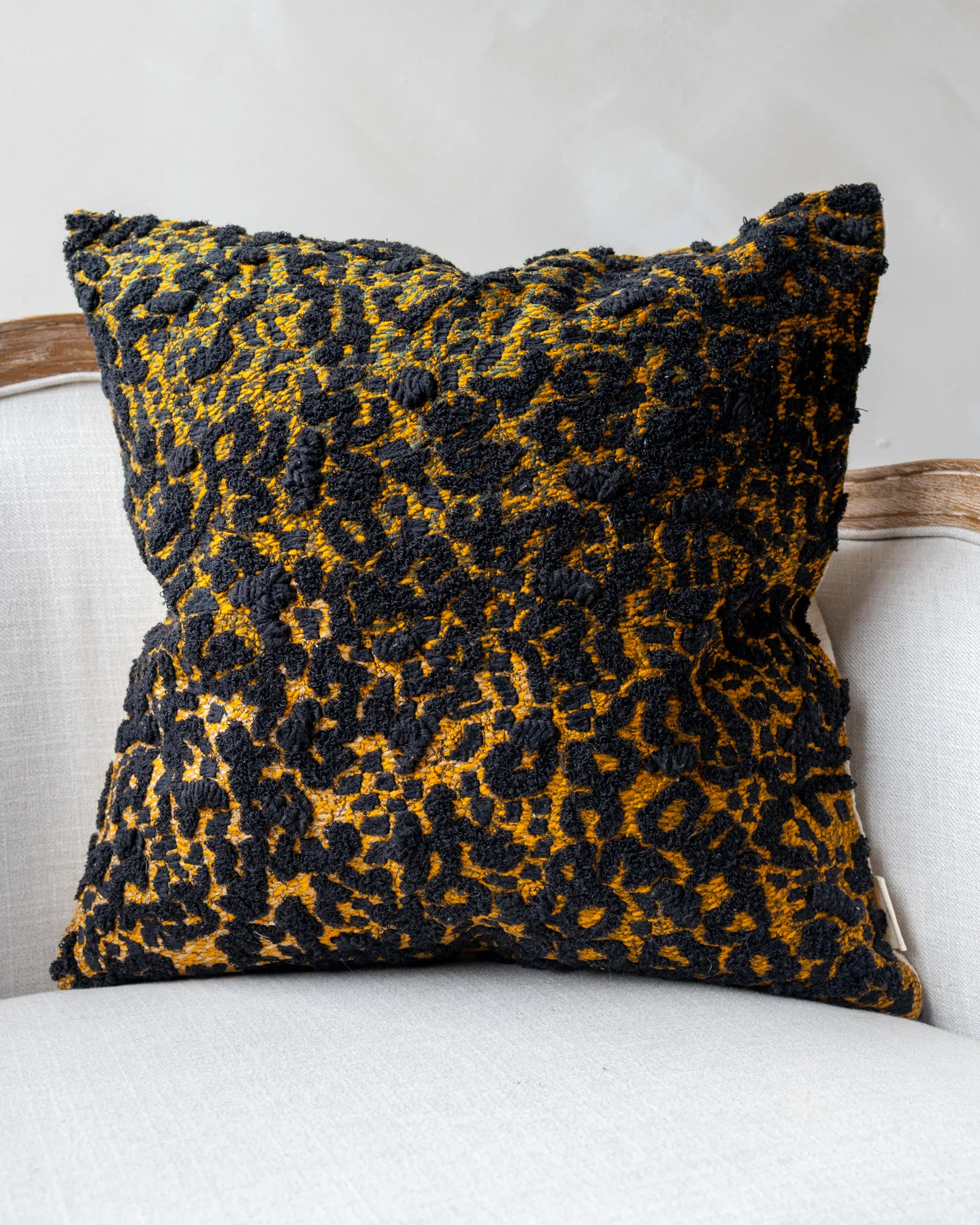 Gia Organic Cotton Cheetah Throw Pillow - Image 2