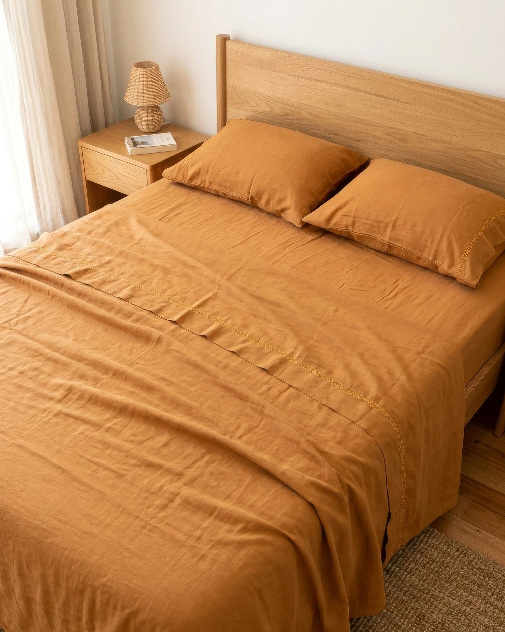 Ginette Organic Cotton Muslin Bedding Set