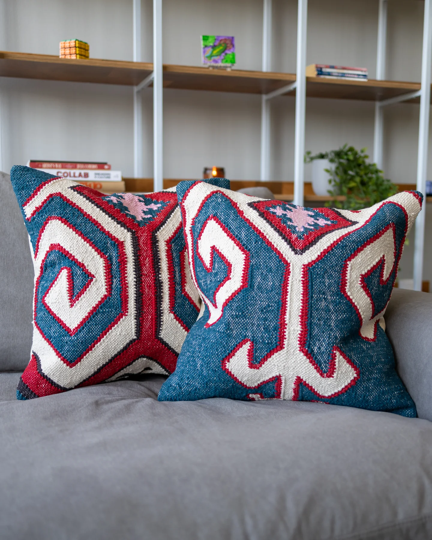 Guardian Organic Cotton Kilim Throw Pillow - Image 3