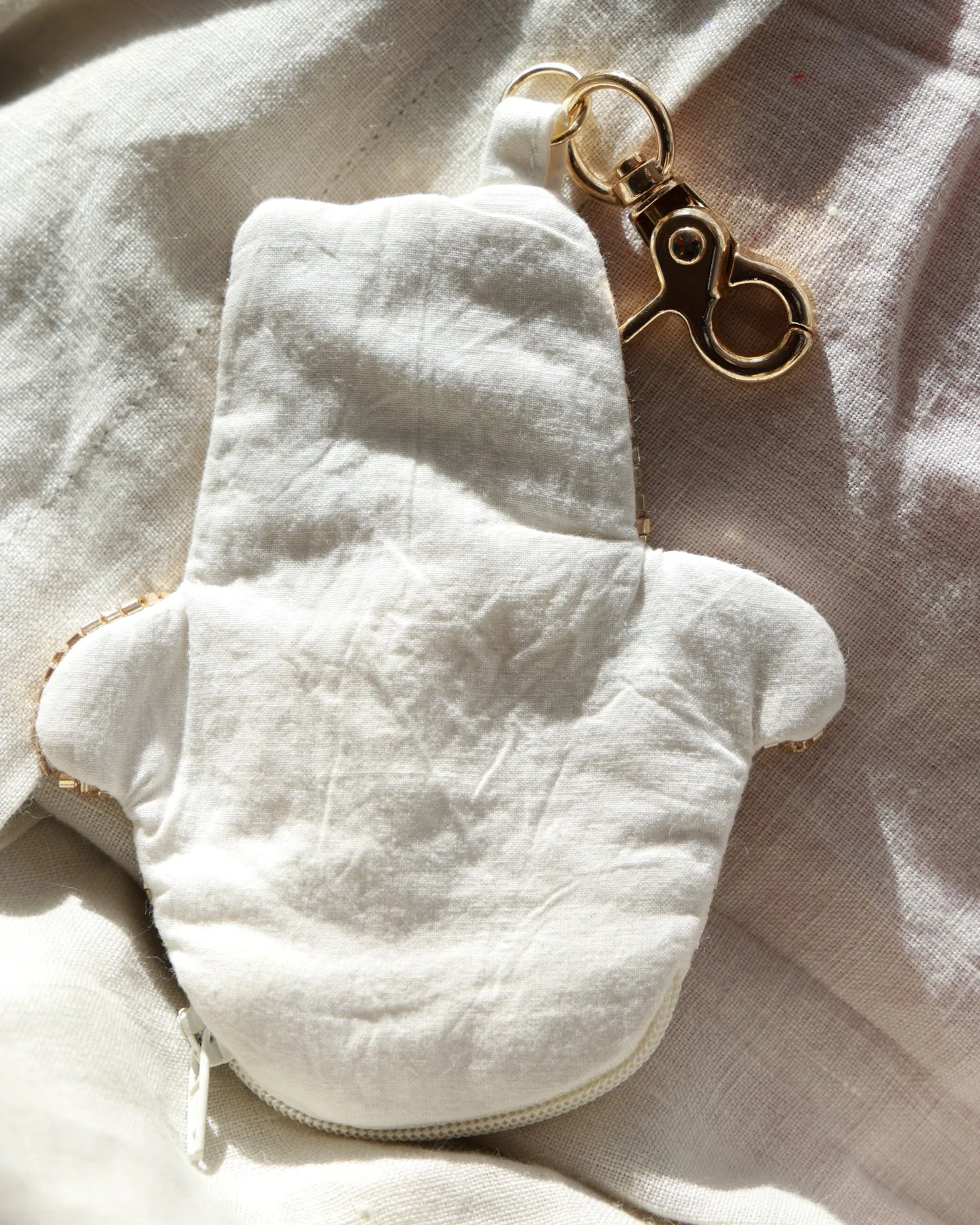 Hamsa Glass Beaded Coin Purse - Image 3