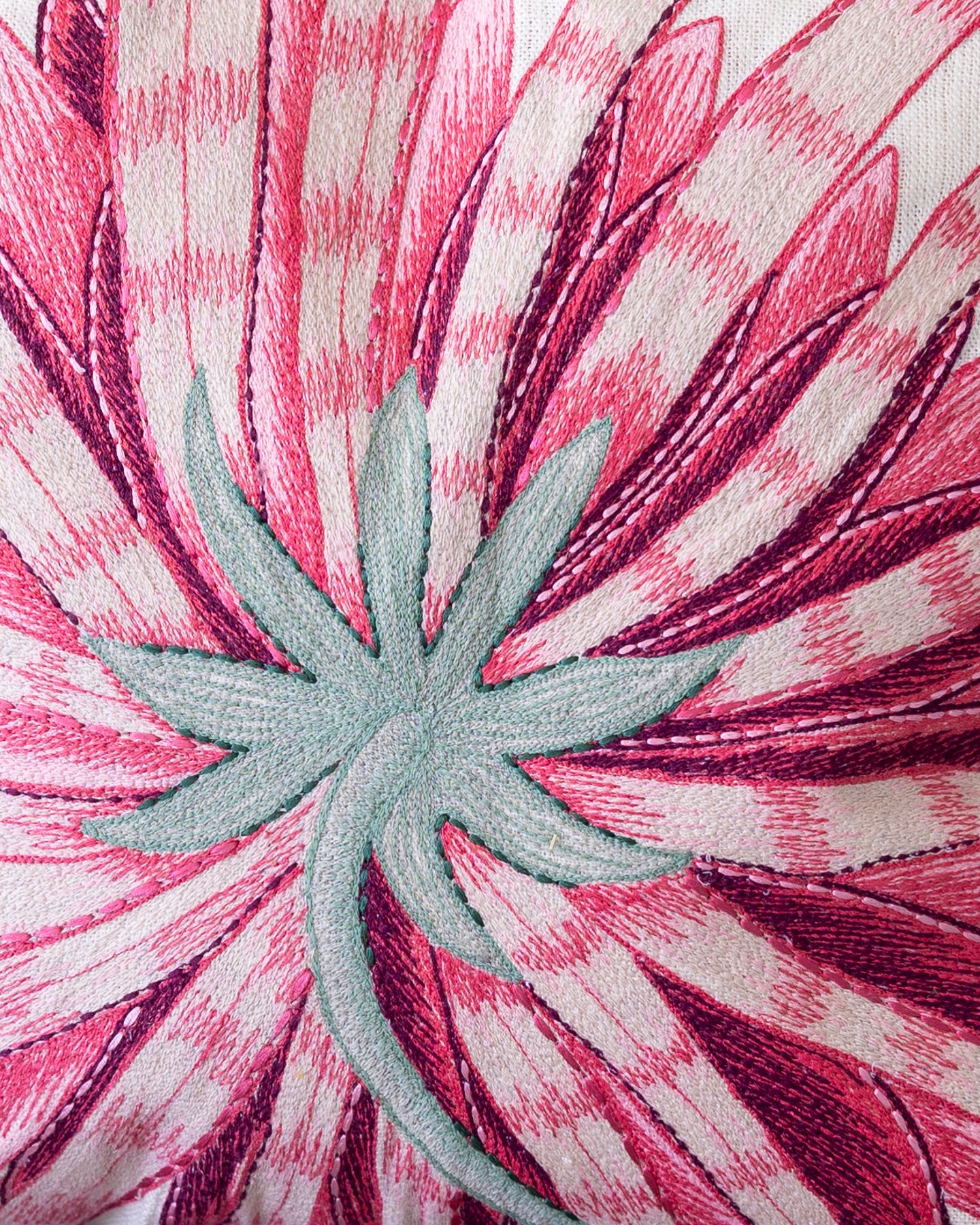 Kiera Linen Embroidered Throw Pillow - Image 4