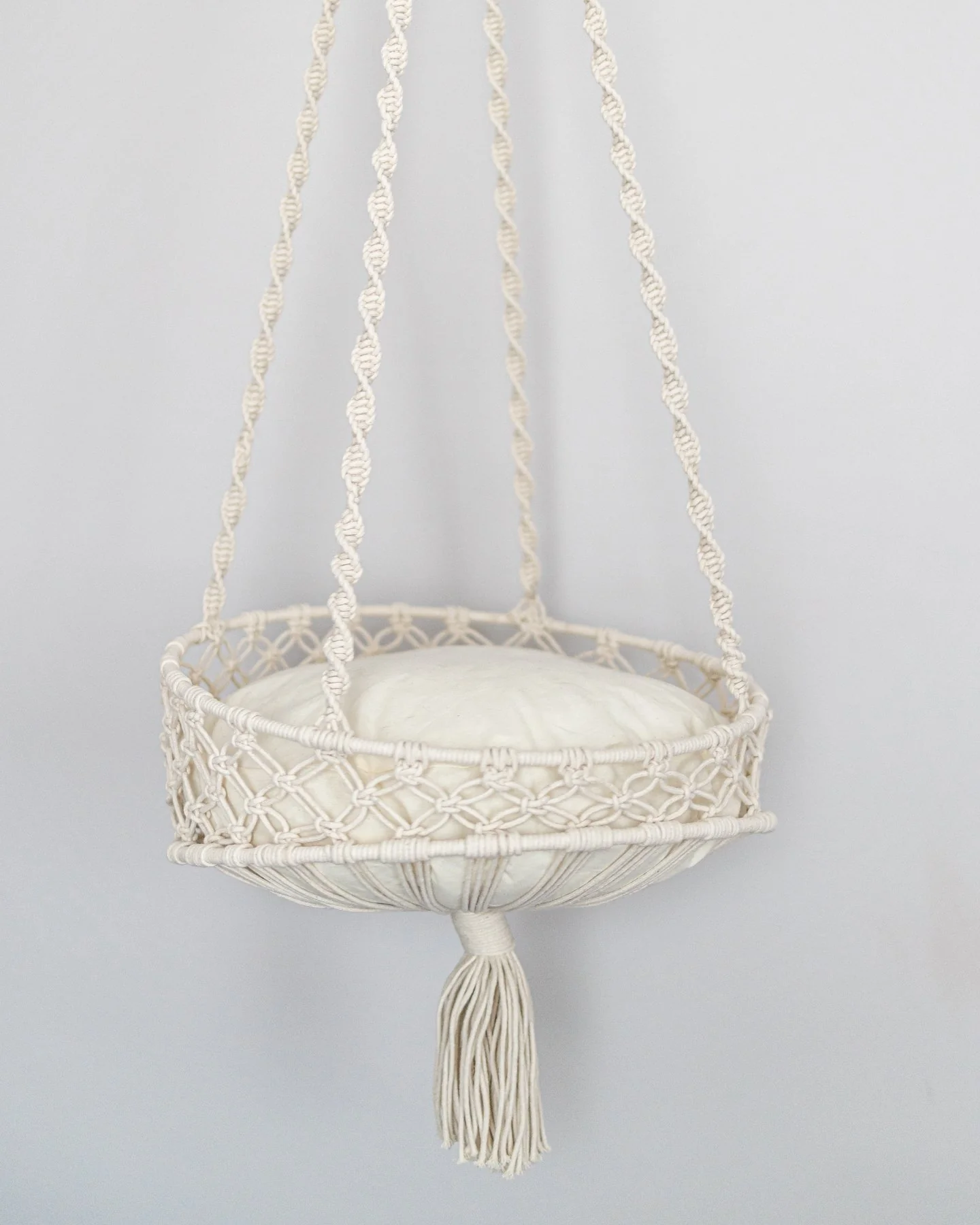 Milo Hanging Handmade Macrame Cat Bed - Image 7