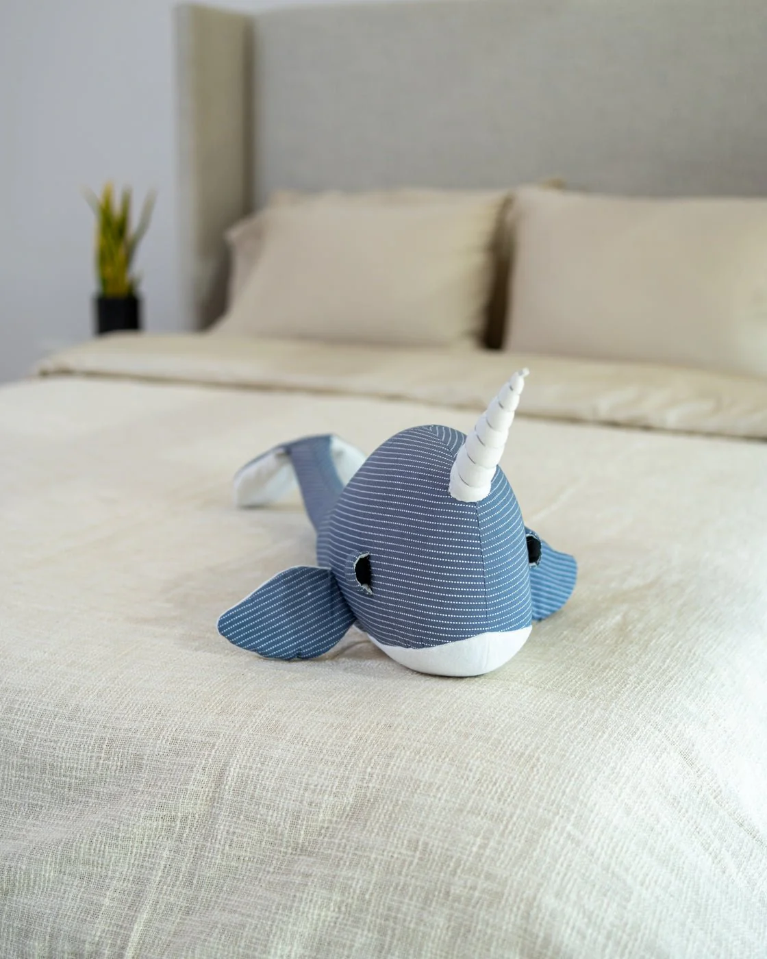 Organic Cotton Narwhal Pillow - Image 4