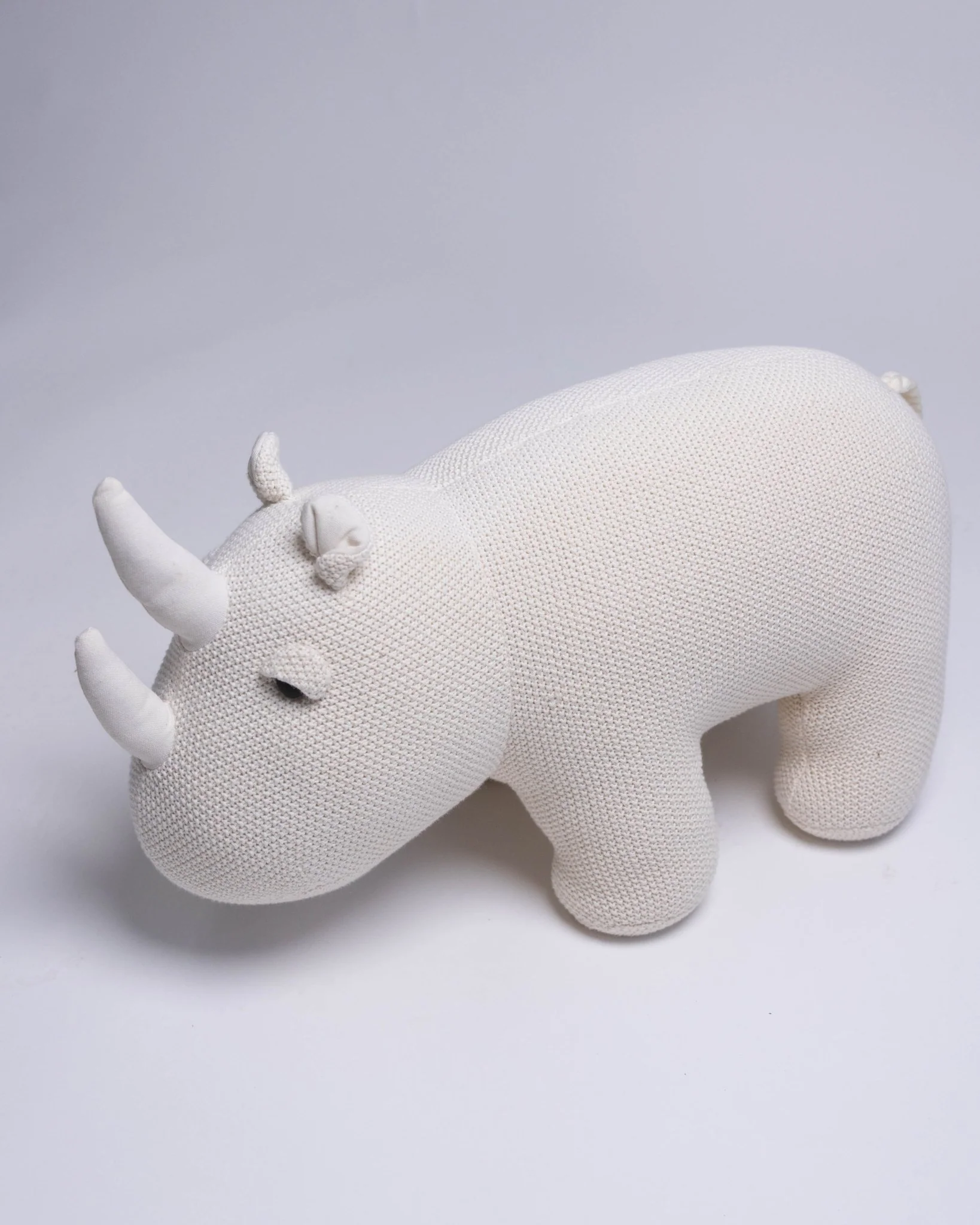 Organic Cotton Knit Rhino Pillow $120 Today Only - Image 3