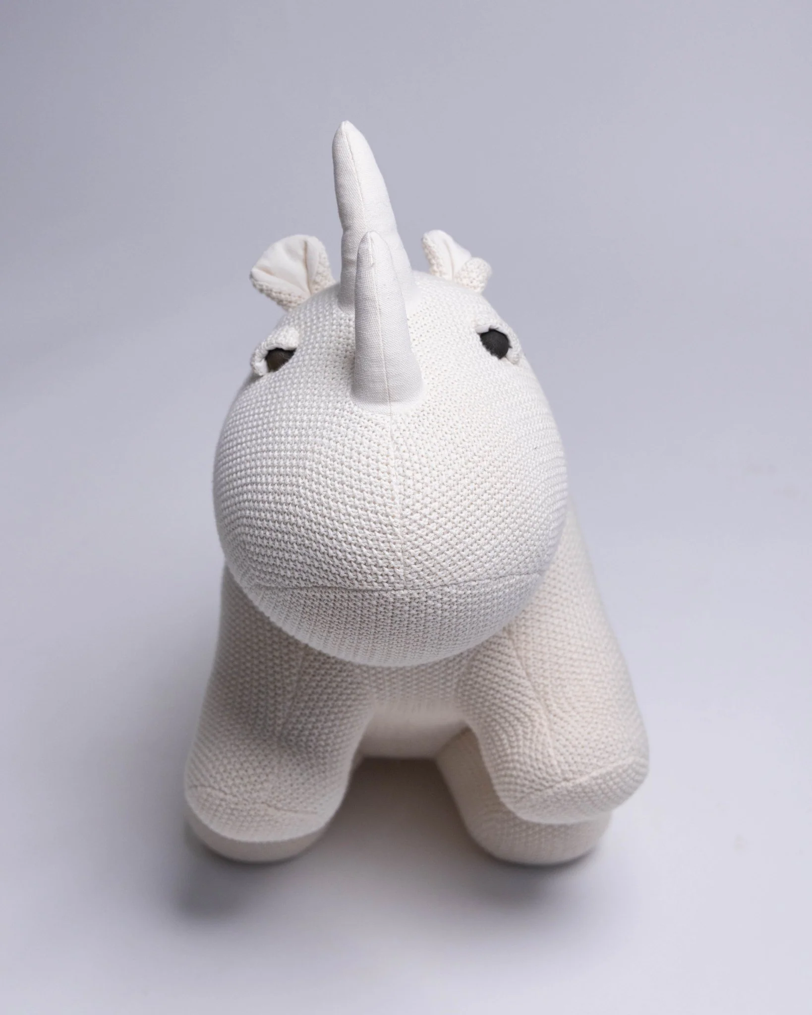 Organic Cotton Knit Rhino Pillow $120 Today Only - Image 4