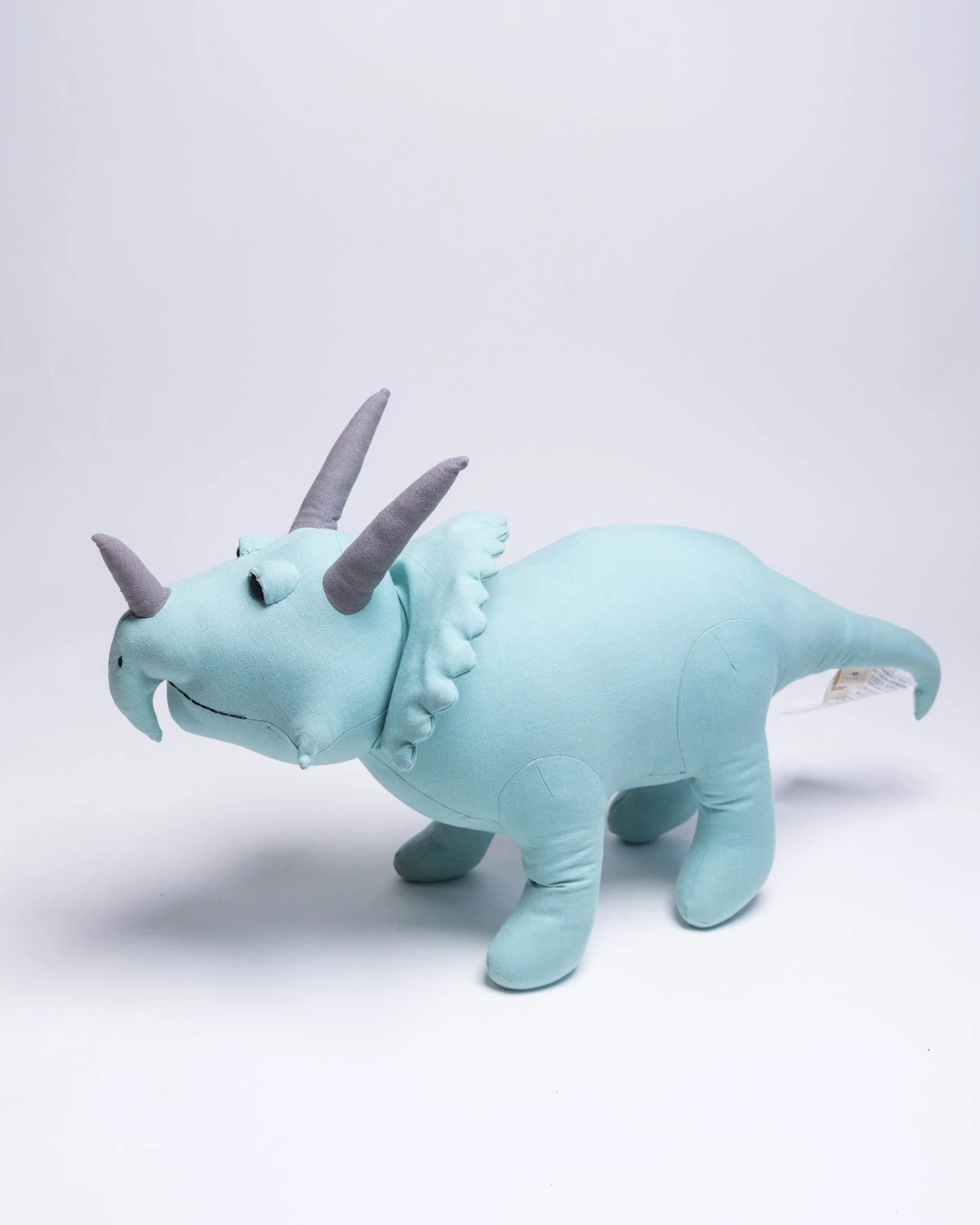 Organic Cotton Triceratops Dinosaur Pillow - Image 3
