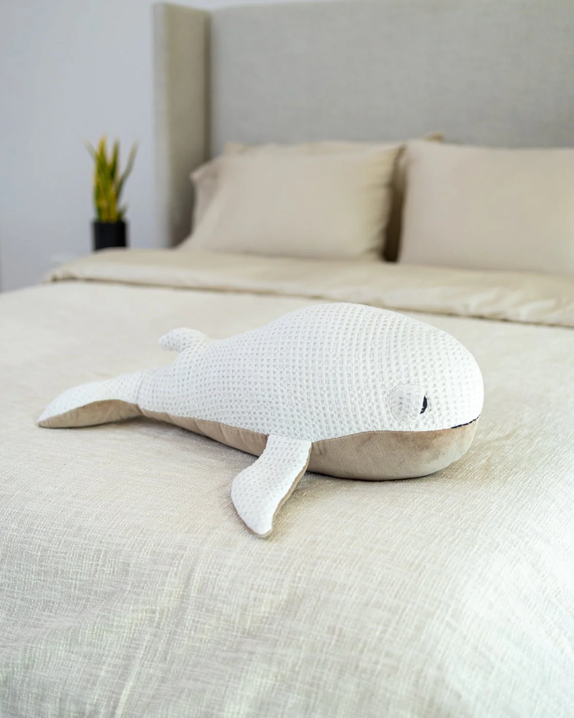 Organic Cotton Whale Pillow - Image 3