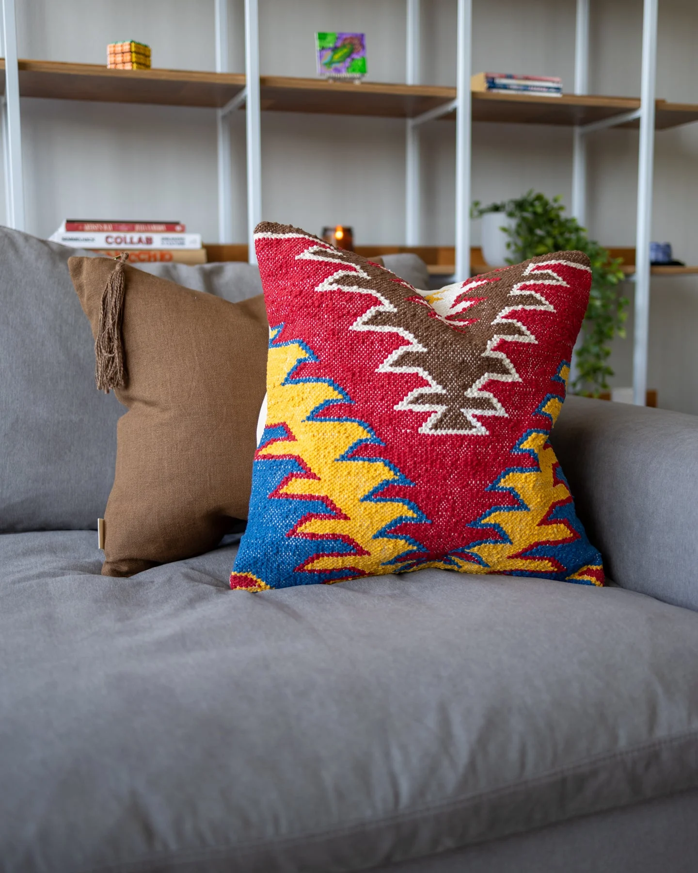 Prime Organic Cotton Kilim Throw Pillow - Image 4