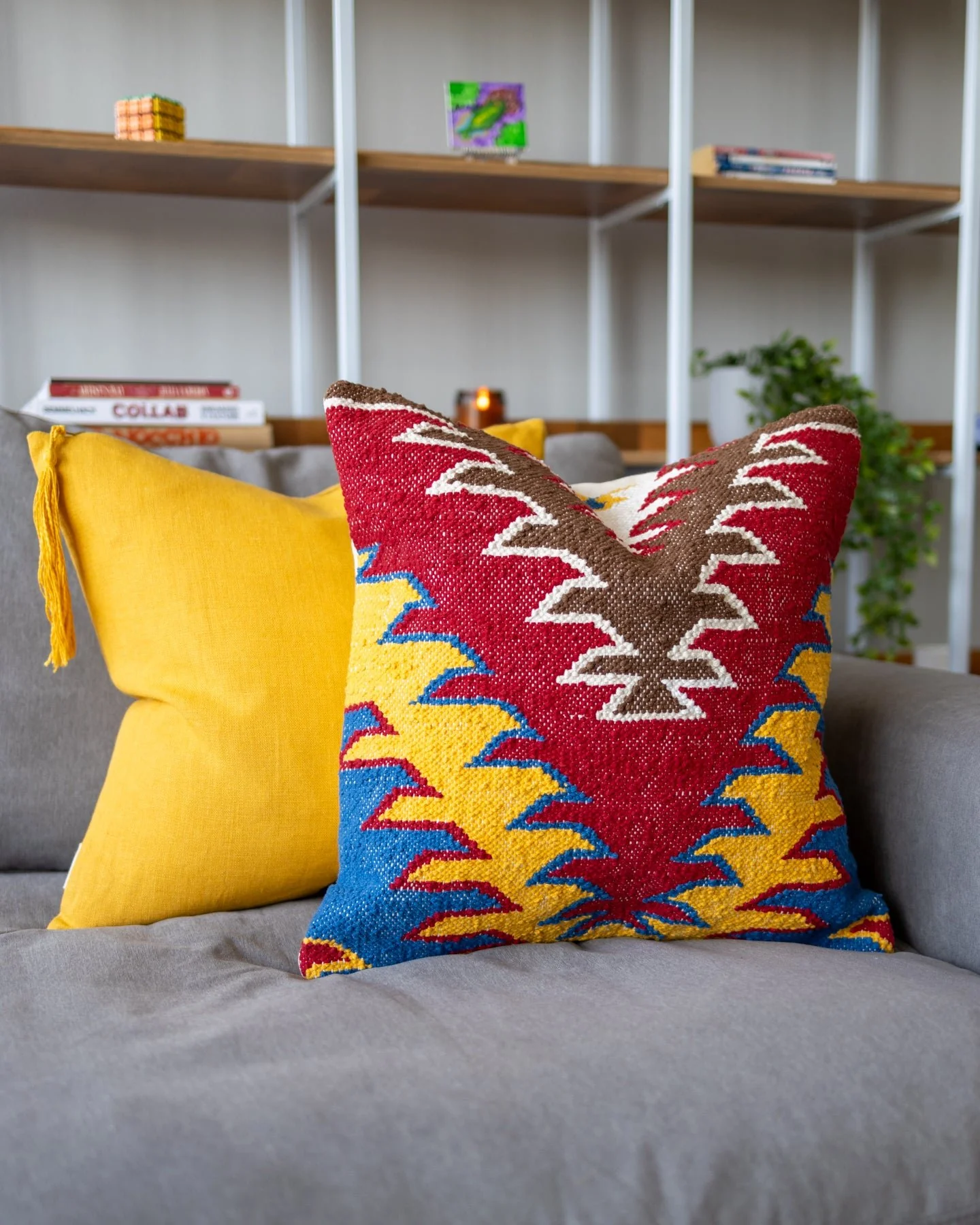 Prime Organic Cotton Kilim Throw Pillow - Image 5