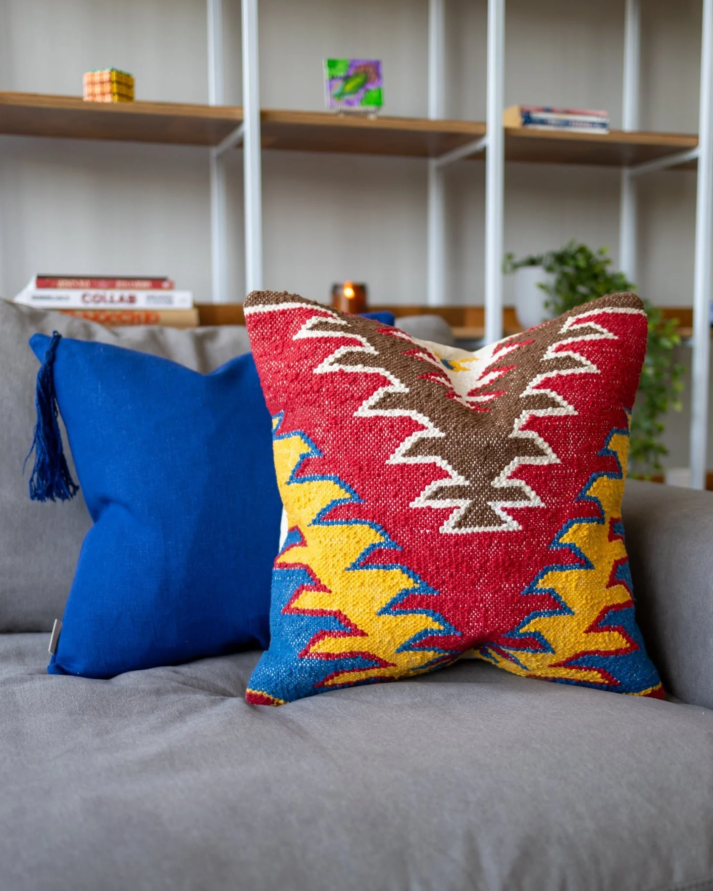 Prime Organic Cotton Kilim Throw Pillow - Image 6