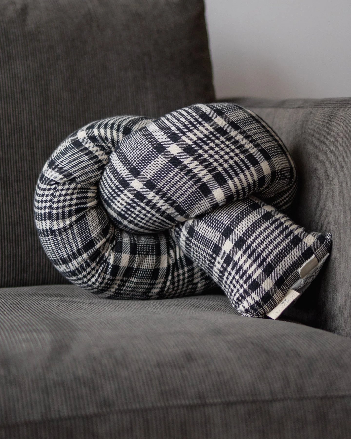 Quillow Handmade Organic Cotton Knot Pillow - Image 5