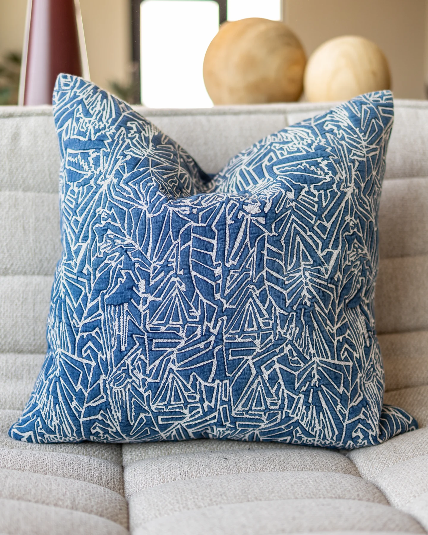 Sammy Organic Cotton Throw Pillow