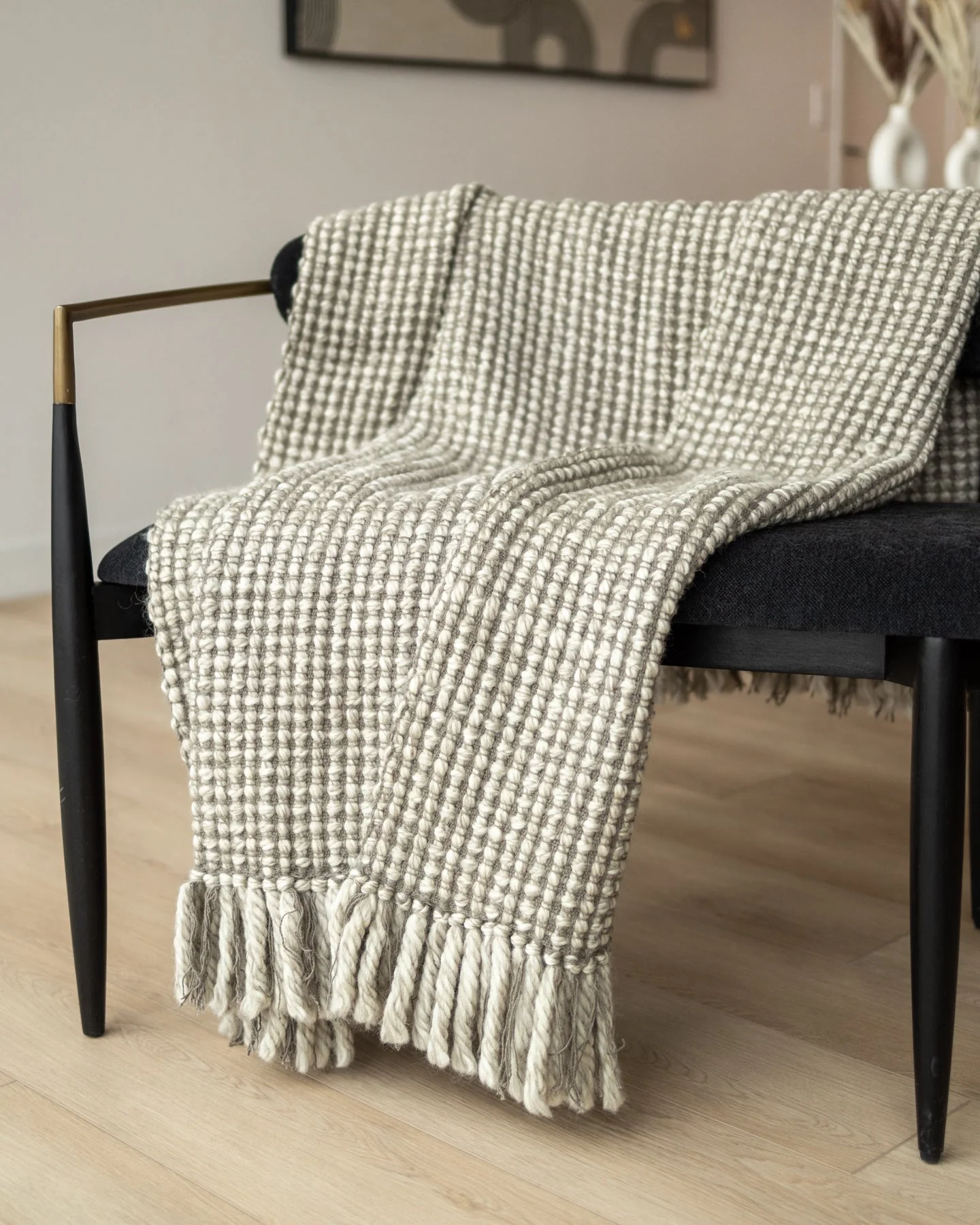 Serenity Organic Cotton and Wool Throw Blanket - Image 6