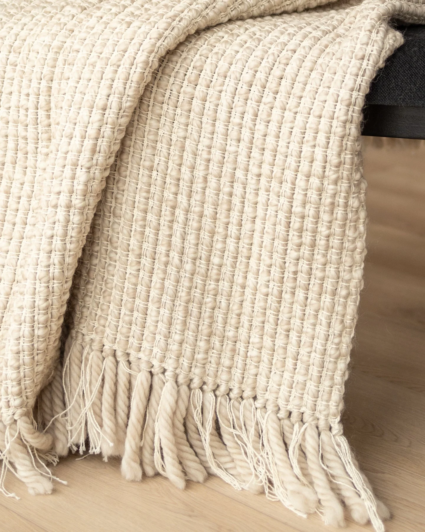 Serenity Organic Cotton and Wool Throw Blanket - Image 8