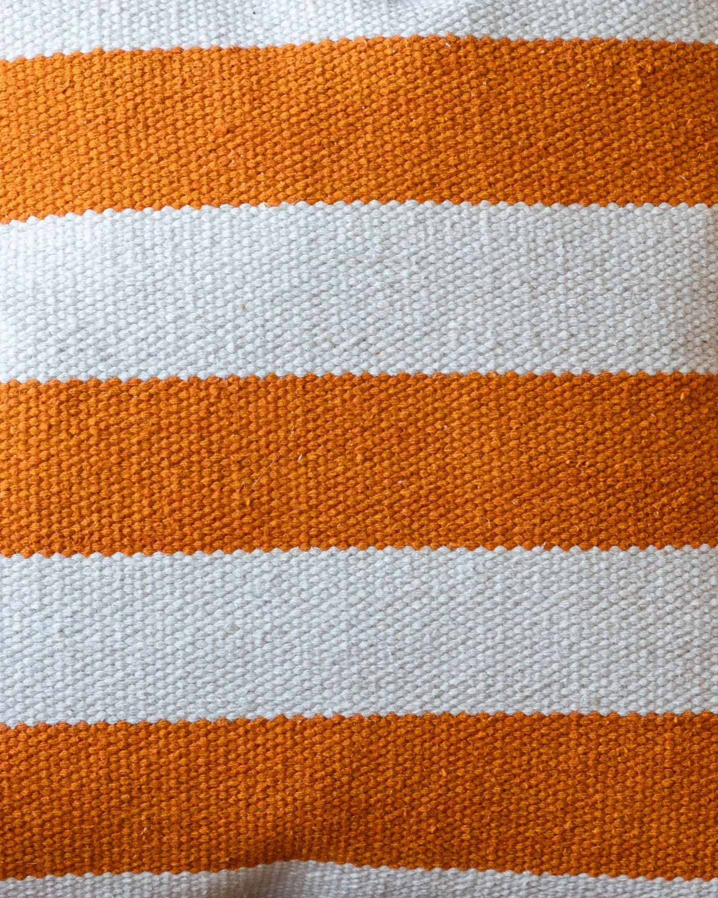 Sunny Organic Cotton Striped Throw Pillow - Image 4