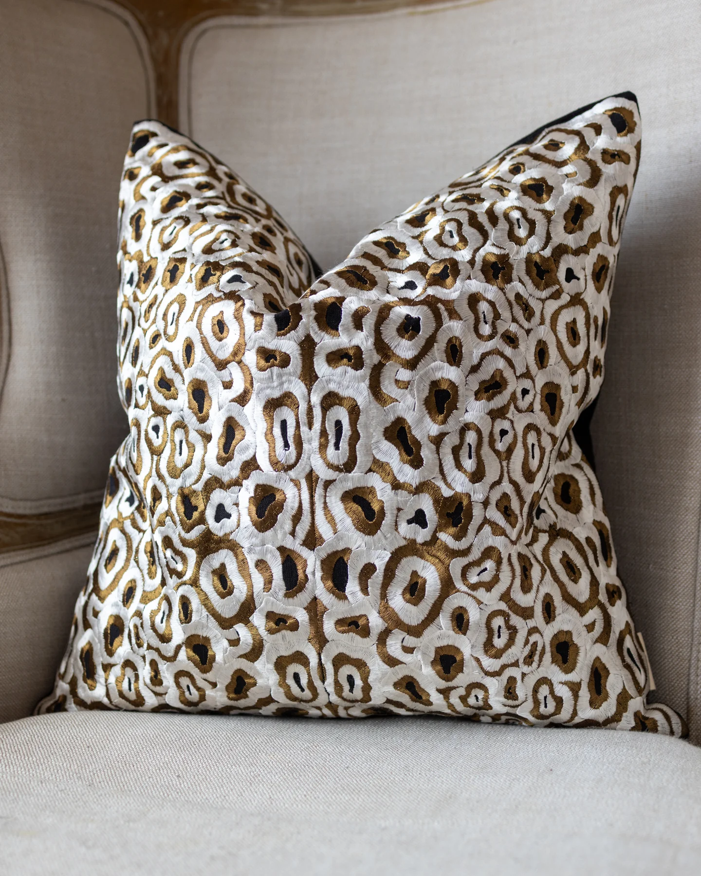 Tasha Organic Cotton Throw Pillow