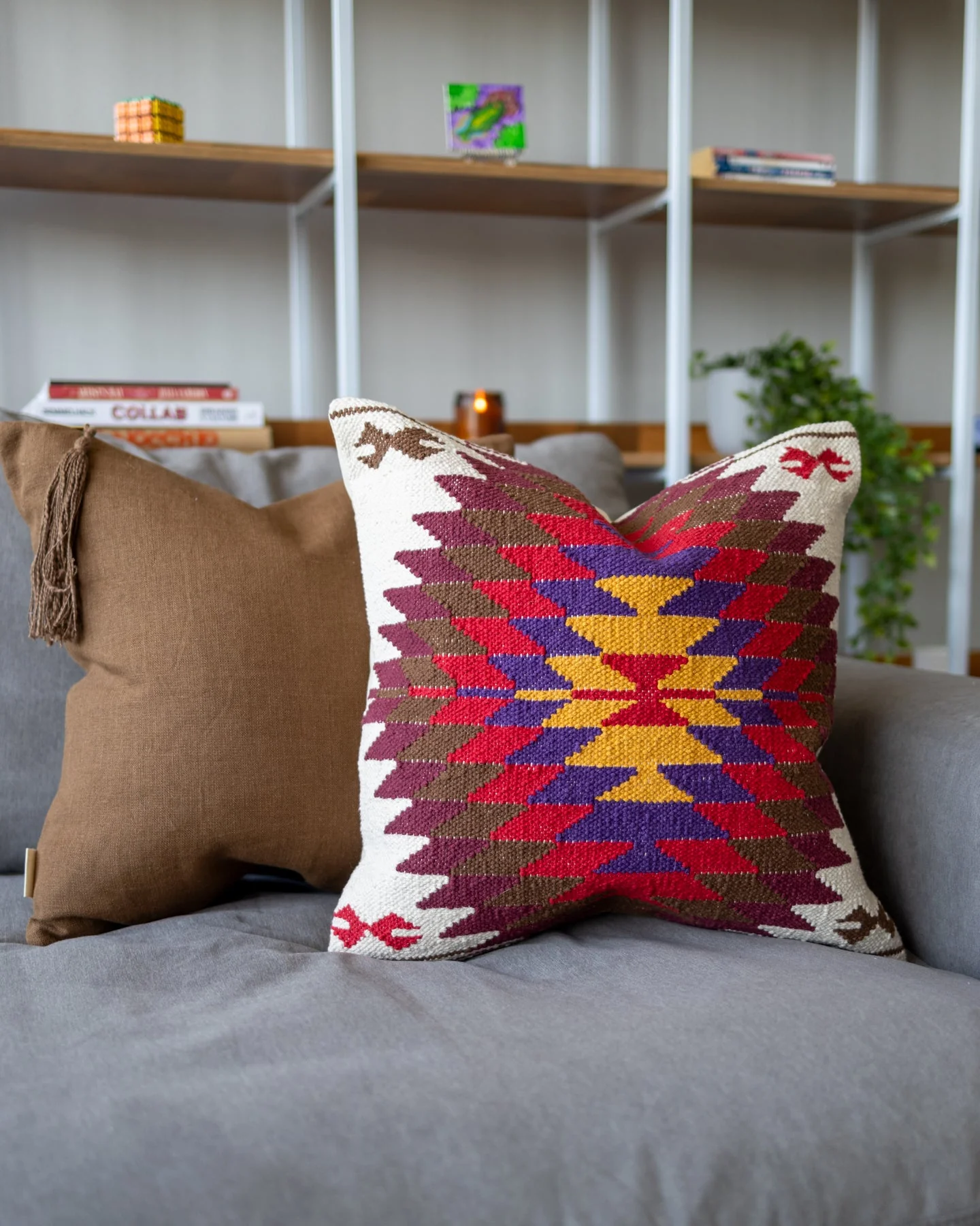 Xyla Organic Cotton Kilim Throw Pillow $100 Today Only - Image 6